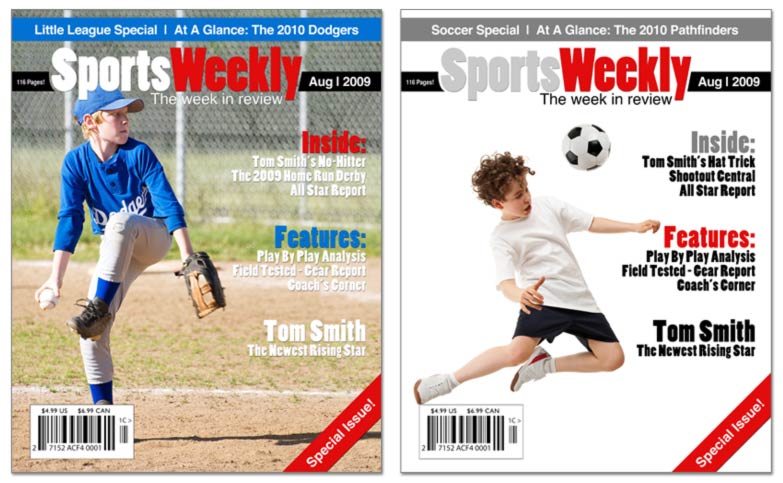 Sports Magazine PSD Template