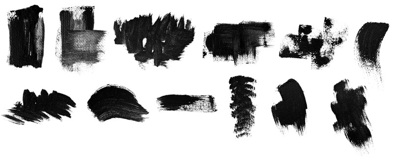 Acrylic Paint Photoshop Brushes