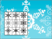 Assorted Snowflake Brushes