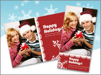 4x8 and 5x7 PSD Holiday Greeting Card Template