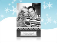 5x7 Holiday Greeting Card 5x5 Opening