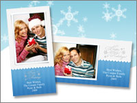 Happy Holidays 4x8 Greeting Card template - 4E003