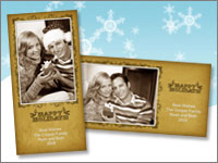 Happy Holidays 4x8 Greeting Card Templates - 4E010