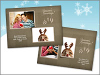 Seasons Greetings 5x7 Greeting Card Templates - 52E016
