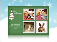 Merry Christmas 5x7 Greeting Card Template - 54E017-S