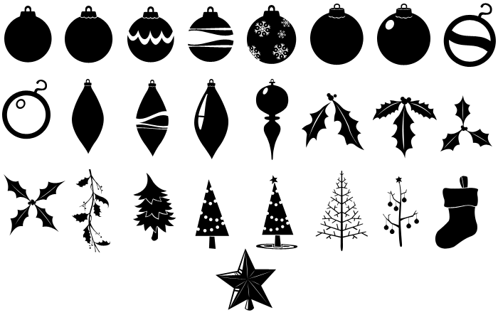 christmas shapes photoshop free download