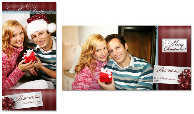 4x8 Traditional Holiday Greeting Card